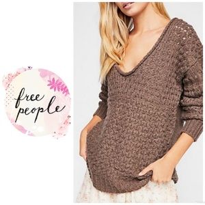 Free People Crashing Waves sweater - brown
